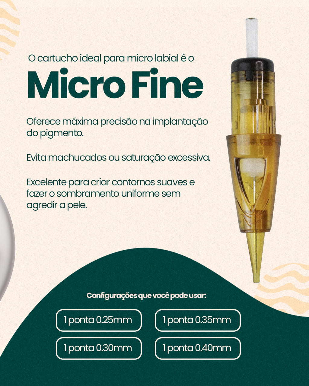 Cartucho Micro Fine Micro Skin - 20 unidades