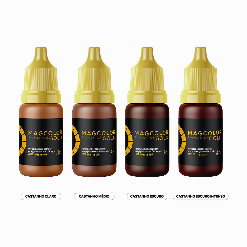 Kit 4 Castanhos 5ml