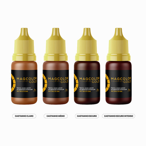 Kit 4 Castanhos 5ml