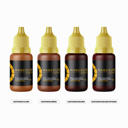 Kit 4 Castanhos 10ml